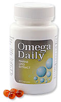 Omega Daily marine lipid extrac bottle